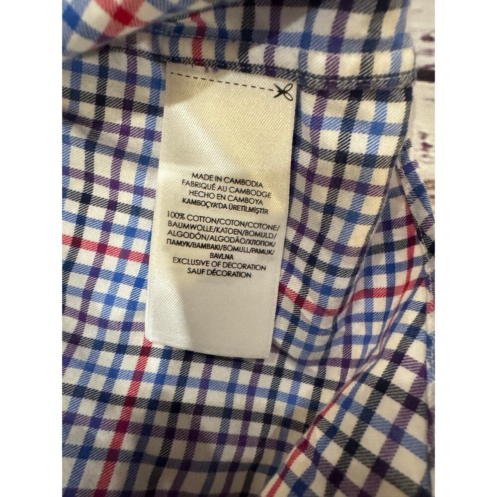 Ralph Lauren Tattersall Plaid OCBD Shirt Men's L Cotton Pony - Picture 7 of 11